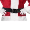 Ceinture PVC noire GRANDE boucle PERE NOEL DEGUISEMENT long 145 CM