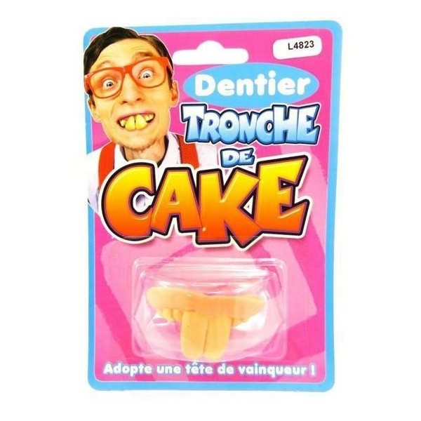 Dentier humoristique Tronche de cake en latex - B Queen Market